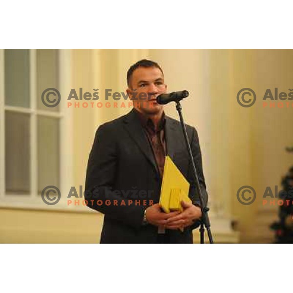 Dejan Zavec at the presentation for outstanding sporting achivements in 2010, Ljubljana, Slovenia 