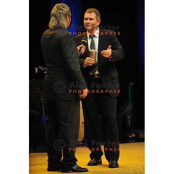 Tomaz Langerholc, Matjaz Kek at the Slovenian sportsman of the year 2010, Ljubljana, Slovenia 