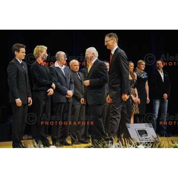 Janez Kocjancic, Igor Luksic at the Slovenian sportsman of the year 2010, Ljubljana, Slovenia 