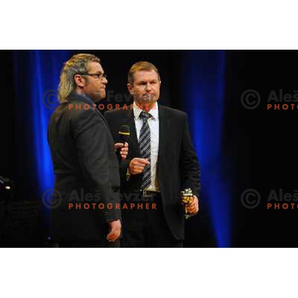 Tomaz Langerholc, Matjaz Kek at the Slovenian sportsman of the year 2010, Ljubljana, Slovenia 
