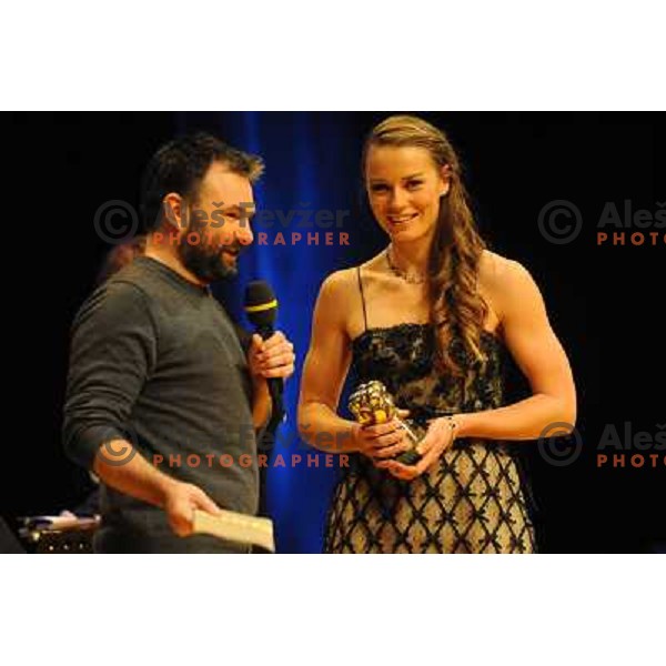 Tina Maze at the Slovenian sportsman of the year 2010, Ljubljana, Slovenia 