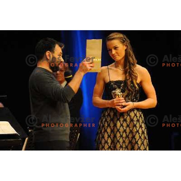 Tina Maze at the Slovenian sportsman of the year 2010, Ljubljana, Slovenia 