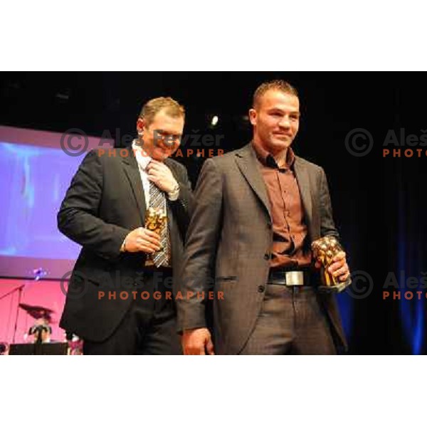 Matjaz Kek, Dejan Zavec at the Slovenian sportsman of the year 2010, Ljubljana, Slovenia 
