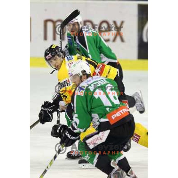  David Rodman of Vienna Capitals in action during ice-hockey match Tilia Olimpija-Vienna Capitals in round 36 of EBEL league, played in Hala Tivoli, Ljubljana on January 7, 2011 