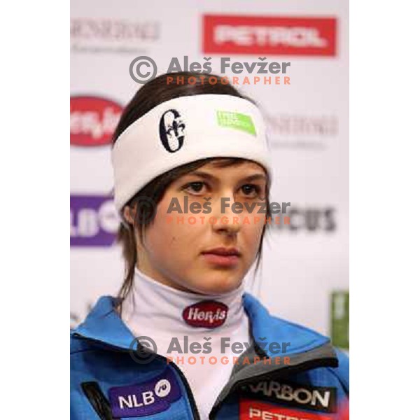 Robnik during press conference of Slovenia Ski Team before 47. Golden Fox- Zlata Lisica FIS Audi World Cup races in Maribor, Slovenia on January 14, 2011 