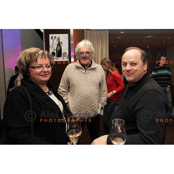 Welsh Riesling night in Rozmarin wine bar during 47. Golden Fox- Zlata Lisica FIS Audi World Cup races in Maribor, Slovenia on January 14, 2011 