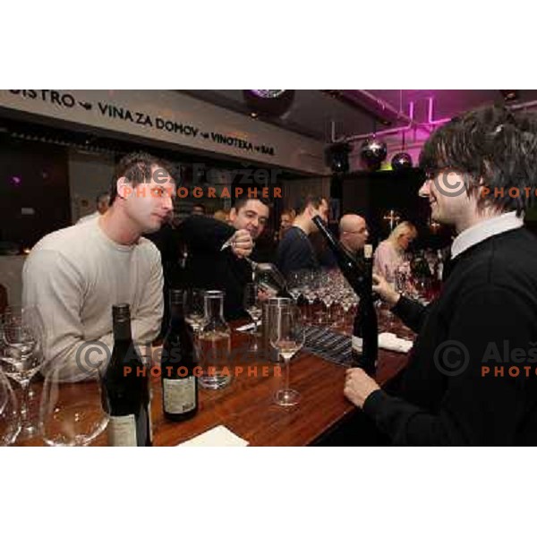 Welsh Riesling night in Rozmarin wine bar during 47. Golden Fox- Zlata Lisica FIS Audi World Cup races in Maribor, Slovenia on January 14, 2011 