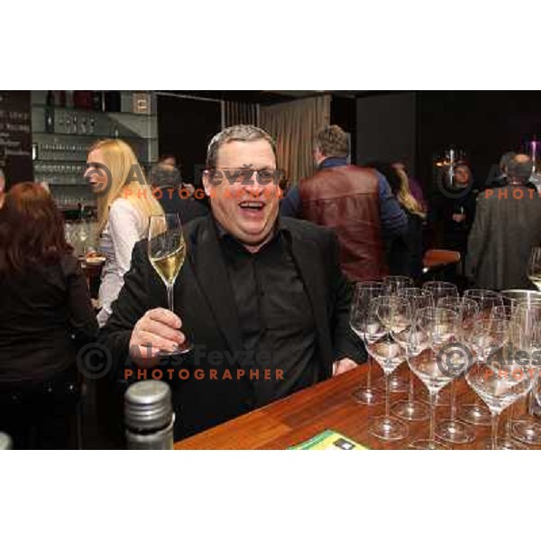 Stojan Scurek at Welsh Riesling night in Rozmarin wine bar during 47. Golden Fox- Zlata Lisica FIS Audi World Cup races in Maribor, Slovenia on January 14, 2011 