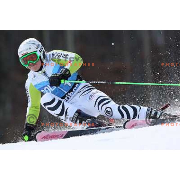 Viktoria Rebensburg (GER) during 47. Golden Fox- Zlata Lisica FIS Audi World Cup Giant Slalom race in Maribor, Slovenia on January 15, 2011. Race was cancelled after 25 racers in the finish. 