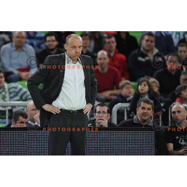 Jure Zdovc at the basketball game Union Olimpija - Cibona, played in the NLB adriatic baskteball league, 15.01.2011 , Stozice Arena, Ljubljana, 