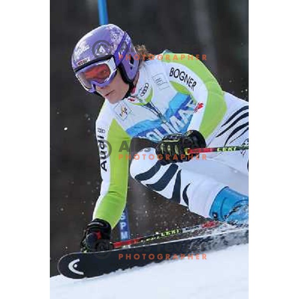 Maria Riesch (GER) during 47. Golden Fox- Zlata Lisica FIS Audi World Cup Giant Slalom race in Maribor, Slovenia on January 15, 2011. Race was cancelled after 25 racers in the finish. 