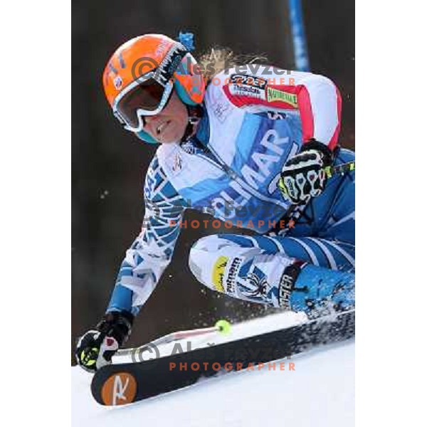 Sarah Schleper (USA) during 47. Golden Fox- Zlata Lisica FIS Audi World Cup Giant Slalom race in Maribor, Slovenia on January 15, 2011. Race was cancelled after 25 racers in the finish. 