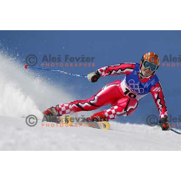 Janica Kostelic (CRO) during giant-slalom race in Park City during Winter Olympic games in Salt Lake City, USA on February 2002 