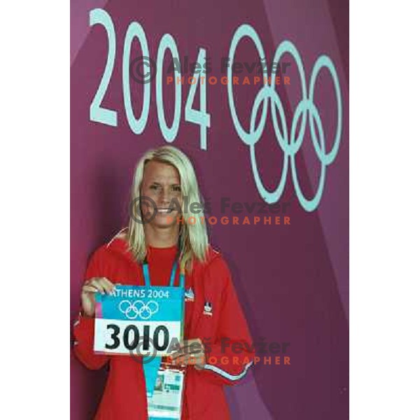 Jolanda Ceplak after press conference for International media before qualifiaction at 800 meters at Summer Olympic games in Athens, Greece on August 19, 2004. 
