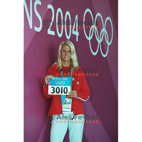  Jolanda Ceplak after press conference for International media before qualifiaction at 800 meters at Summer Olympic games in Athens, Greece on August 19, 2004. 