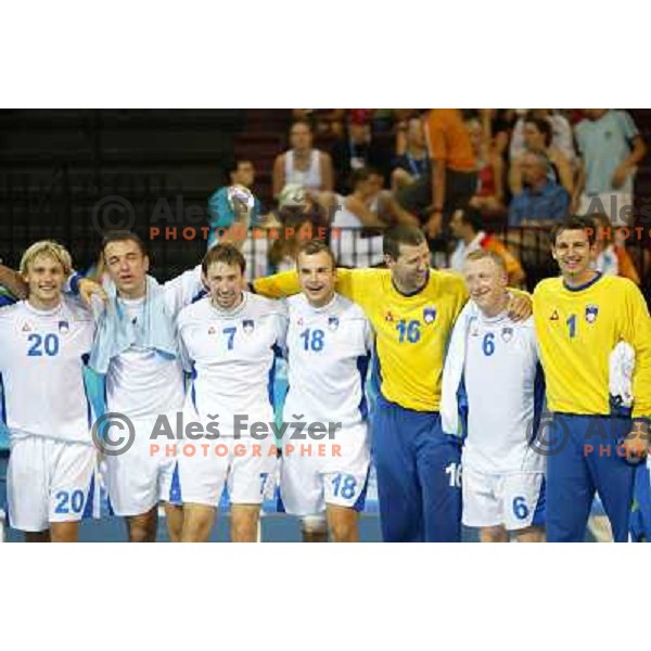 Luka Zvizej,Tomaz Tomsic, Vid kavticnik,Uros Zorman,Beno Lapajne, Andrej Kastelic, Dusan Podpecan, Summer Olympic Games Athens 2004, Greece 