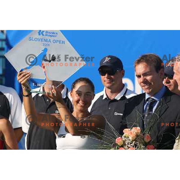 Tamira PASZEK (AUT) winner of WTA Banka Koper Slovenia Open tournament in Portoroz, Slovenia on September 24, 2006