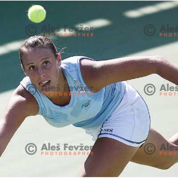 Andreja Klepac at WTA Banka Koper Slovenia Open tournament in Portoroz, Slovenia on September 22, 2006