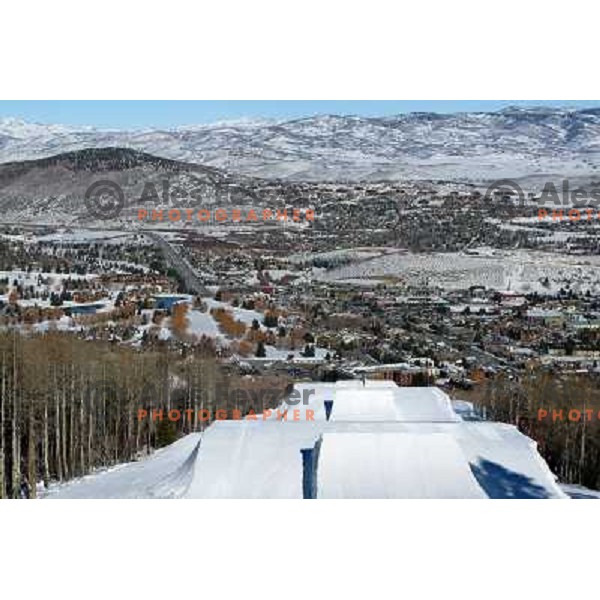 Park City ski resort in Utah, USA, January 2009. Utah has best snow on Earth and fameous powder as trademark of tourism industry 