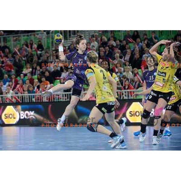Alja Jankovic at the handball game RK Krim Mercator Ljubljana - Itxako Reyno De Navarra , played in the Women\'s EHF Champions league main round, 05.02.2011 , Stozice Arena, Ljubljana, 