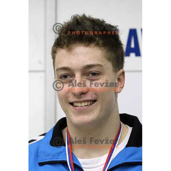 Ziga Cerkovnik during Slovenian Indoor Swimming Championships in short pool (25 meters) in Bazen Tivoli, Ljubljana on February 6,2011 