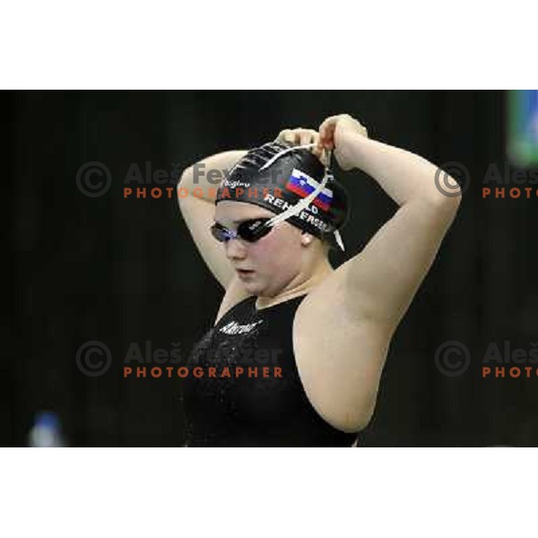 Vita Rehberger during Slovenian Indoor Swimming Championships in short pool (25 meters) in Bazen Tivoli, Ljubljana on February 6,2011 