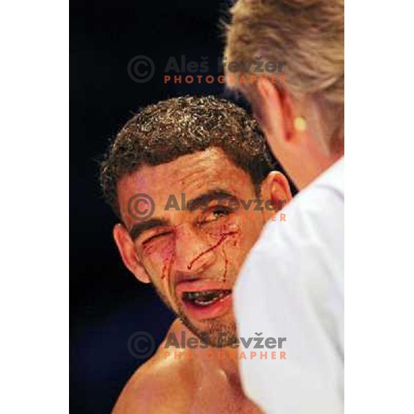 Paul Delgado of USA lost IBF World Boxing title fight in walterweight category with technical knockout (TKO) in fifth round in front of 13.000 fans in Stozice, Ljubljana, Slovenia on February 18,2011 