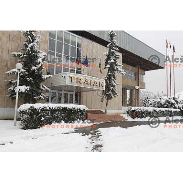 Arena of handball club Oltchim Valcea for Women\'s Championsleague match against Krim Mercator on February 20, 2011 