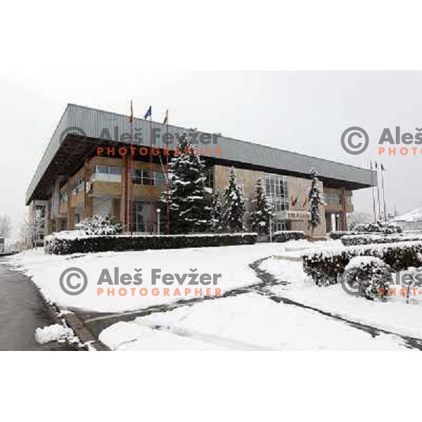 Arena of handball club Oltchim Vilcea for Women\'s Championsleague match against Krim Mercator on February 20, 2011 