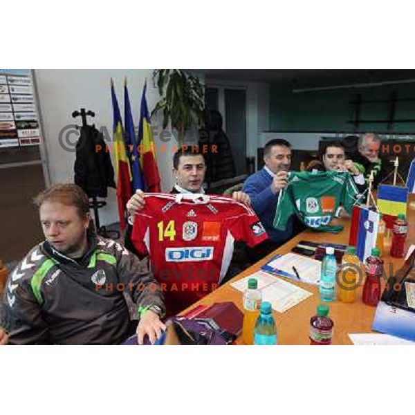 Tehnical meeting in Arena of handball club Oltchim Valcea for Women\'s Championsleague match against Krim Mercator on February 20, 2011 