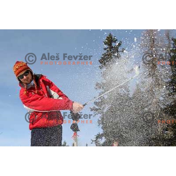 2. Diners Snow Golf Challenge, played at Krvavec Ski Resort in Slovenia on altitude 1800 meters. Teams of 2 golfers played Texas Scramble over 12 holes on February 27,2011 