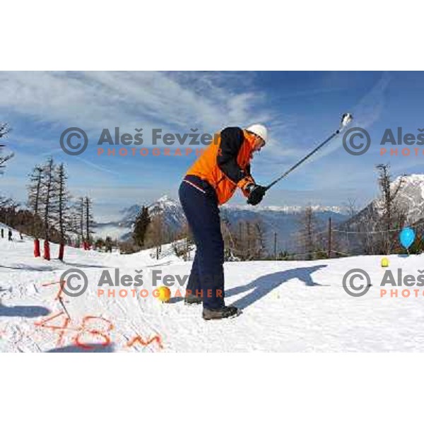2. Diners Snow Golf Challenge, played at Krvavec Ski Resort in Slovenia on altitude 1800 meters. Teams of 2 golfers played Texas Scramble over 12 holes on February 27,2011 