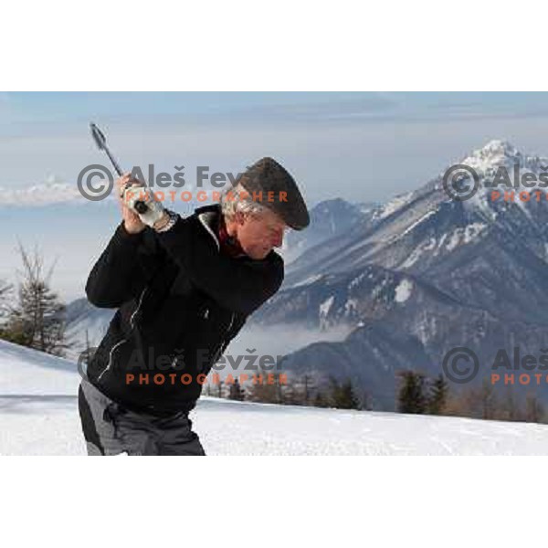 2. Diners Snow Golf Challenge, played at Krvavec Ski Resort in Slovenia on altitude 1800 meters. Teams of 2 golfers played Texas Scramble over 12 holes on February 27,2011 
