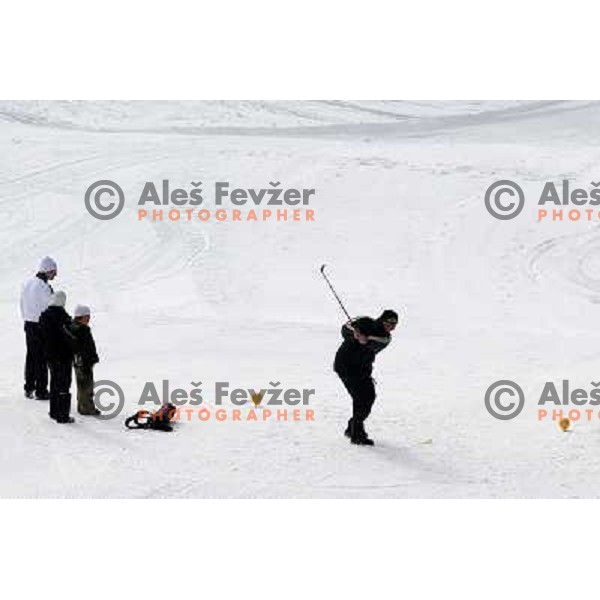 2. Diners Snow Golf Challenge, played at Krvavec Ski Resort in Slovenia on altitude 1800 meters. Teams of 2 golfers played Texas Scramble over 12 holes on February 27,2011 
