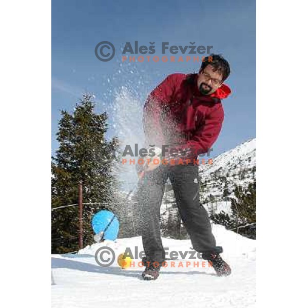 2. Diners Snow Golf Challenge, played at Krvavec Ski Resort in Slovenia on altitude 1800 meters. Teams of 2 golfers played Texas Scramble over 12 holes on February 27,2011 