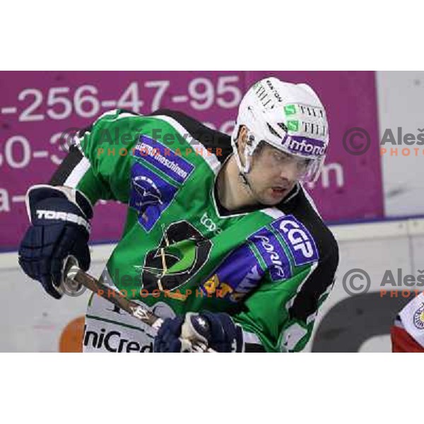 Igor Cvetek of Tilia Olimpija during second game of quarter-final of Ebel league, played in Hala Tivoli, Ljubljana, Slovenia on March 1, 2011 