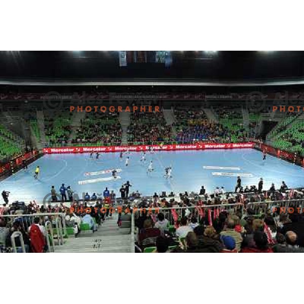  in action at the handball game RK Krim Mercator Ljubljana - Buducnost Podgorica, played in the Women\'s EHF Champions league main round, 04.03.2011 , Stozice Arena, Ljubljana, 