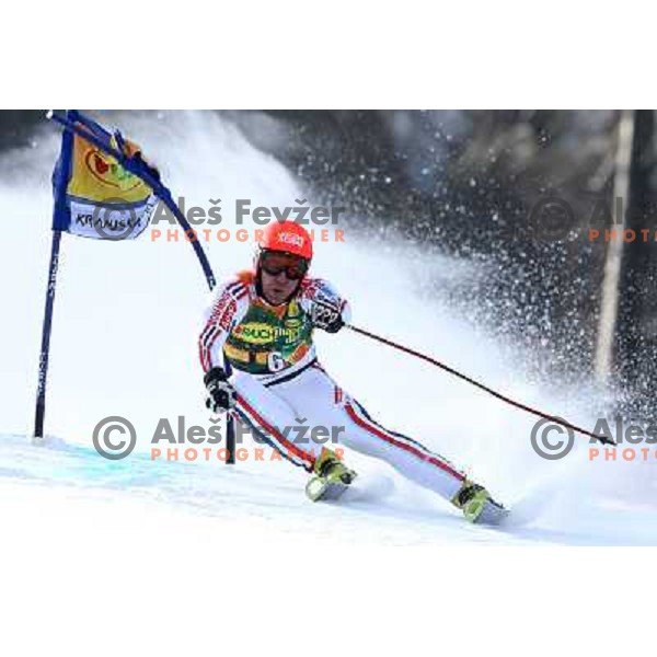 Cyprien Richard of France during first run of Audi FIS World Cup giant slalom race for 50. Vitranc Cup in Kranjska Gora, Slovenia in March 5, 2011 