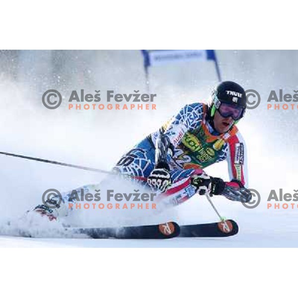 Will Gregorak of USA during first run of Audi FIS World Cup giant slalom race for 50. Vitranc Cup in Kranjska Gora, Slovenia in March 5, 2011 