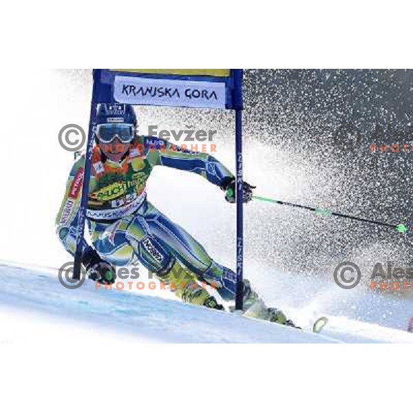 Patrick Jazbec of Slovenia during first run of Audi FIS World Cup giant slalom race for 50. Vitranc Cup in Kranjska Gora, Slovenia in March 5, 2011 