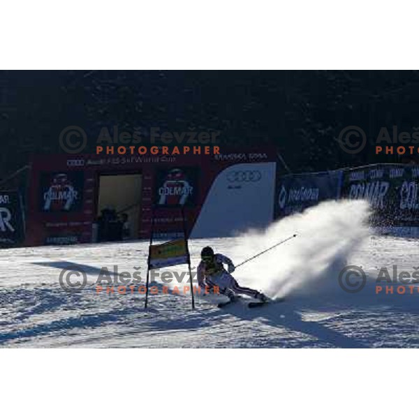  during first run of Audi FIS World Cup giant slalom race for 50. Vitranc Cup in Kranjska Gora, Slovenia in March 5, 2011 