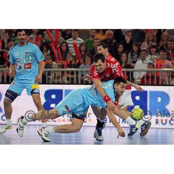  Dragan Gajic of Slovenia in action during handball match Slovenia-Poland in first leg of qualification for EC 2012, played in Stozice, Ljubljana, Slovenia on March 9,2011 