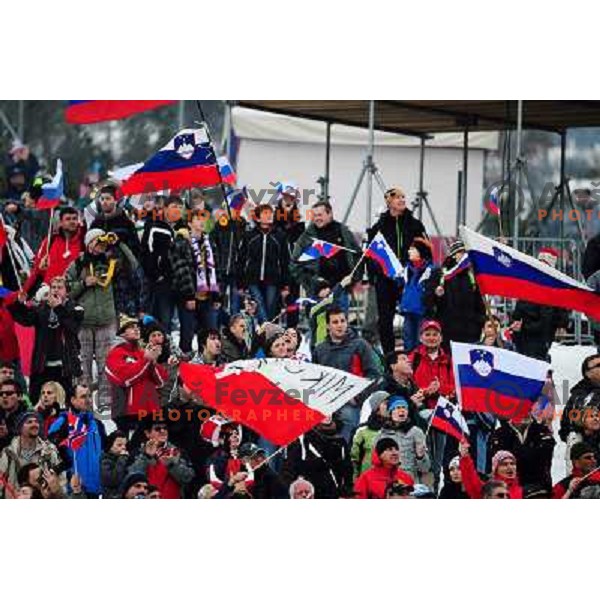 Spectators during Fis World Cup Ski Jumping Final in Planica, March 18th 