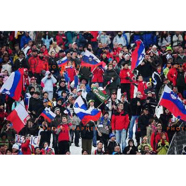 Spectators during Fis World Cup Ski Jumping Final in Planica, March 18th 
