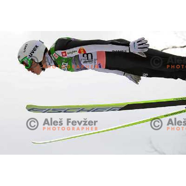 Jurij Tepes of Slovenia during Fis World Cup Ski Jumping Final in Planica, on March 18,2011 