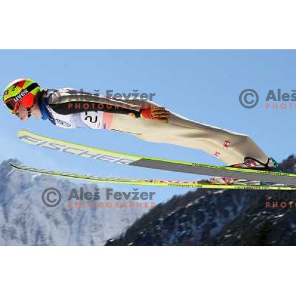 Tom Hilde (NOR) ski flying during Final competition of FIS World Cup Ski Jumping season 2010-2011 in Planica, Slovenia on March 20, 2011 
