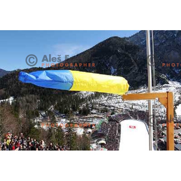 Wind marker for ski flying during Final competition of FIS World Cup Ski Jumping season 2010-2011 in Planica, Slovenia on March 20, 2011 