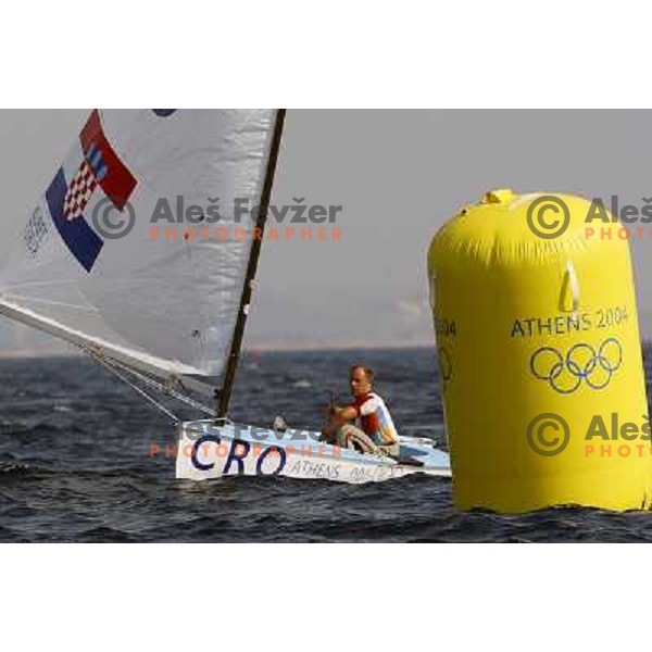 Kuret of Croatia in sailing during summer Olympic games in Athens 2004, Greece 