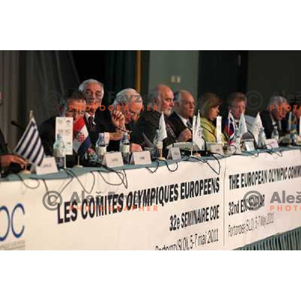  32nd EOC seminar- IOC Olympic solidarity forum held in Grand Hotel Bernardin, Portoroz, Slovenia on May 5, 2011 