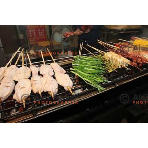 Street kitchen famous for its superb healthy food in downtown Shanghai. Located in the Yangtze River Delta in eastern China, Shanghai has more than 25 million people. It is a popular tourist destination renowned for its historical landmarks and new urban 